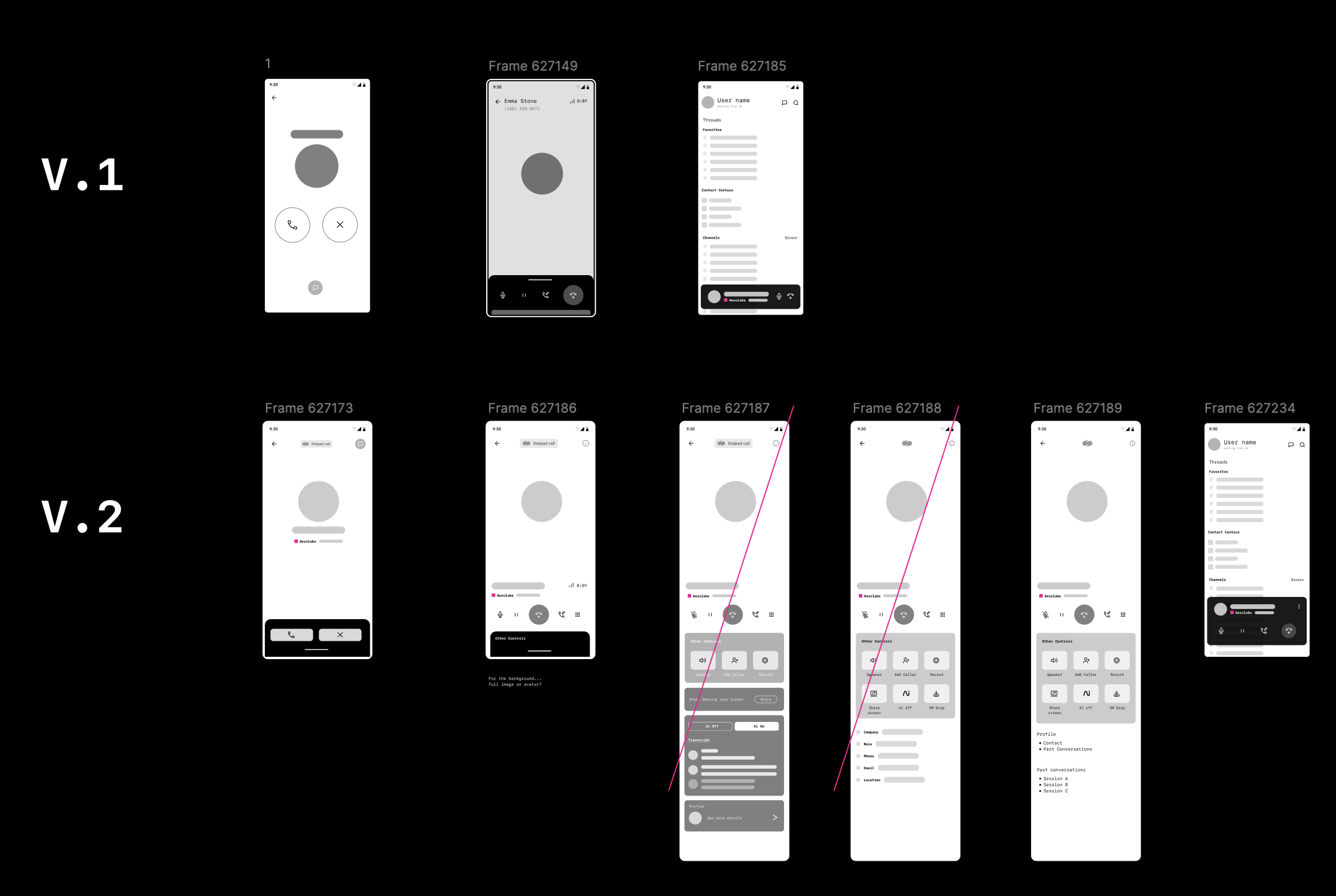 Wireframe layout 1